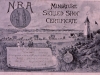 N.R.A. Miniature Skilled Shot Certificate awarded to W. Harris 1913
