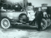 Chauffeur driven car with couple